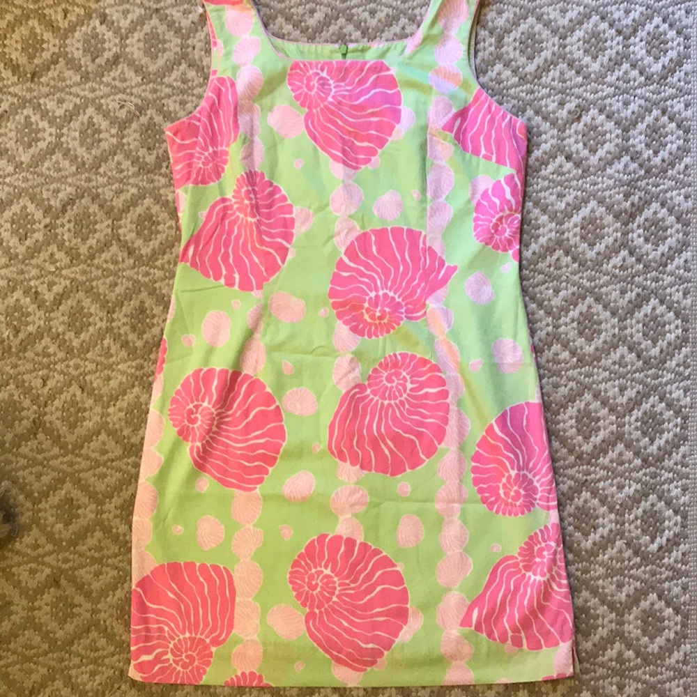 Vintage Lily Pulitzer Dress Seashell Print size 10